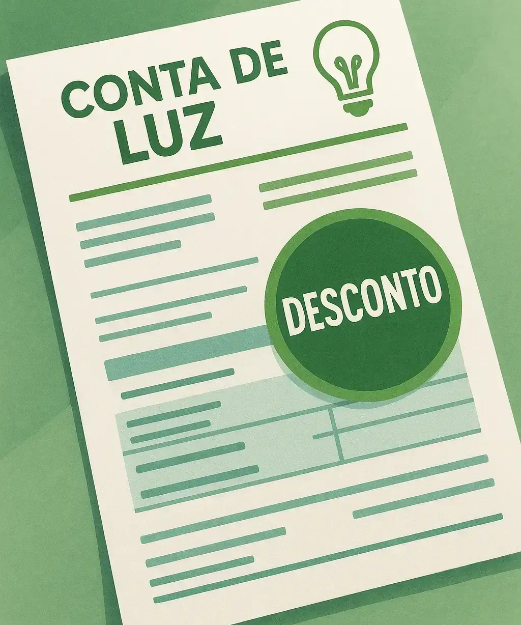 desconto na conta de luz